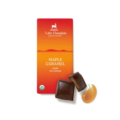 Lake Champlain Chocolates Organic 57% Dark Chocolate Bar with Maple Caramel Filling