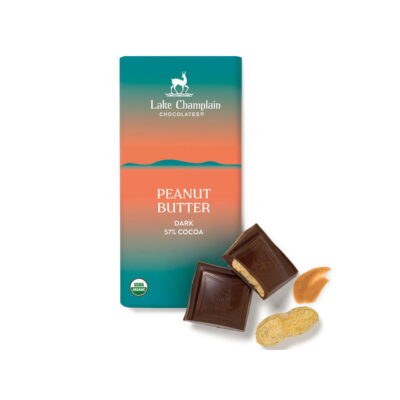 Lake Champlain Chocolates Organic 57% Dark Chocolate Bar with Peanut Butter Filling