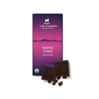 Lake Champlain Chocolates Organic 80% Super Dark Chocolate Bar
