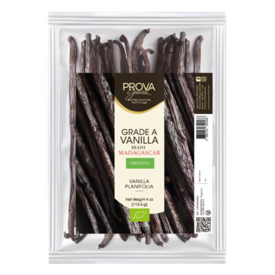 Prova Gourmet Grade A Organic Madagascar Vanilla Beans 4oz