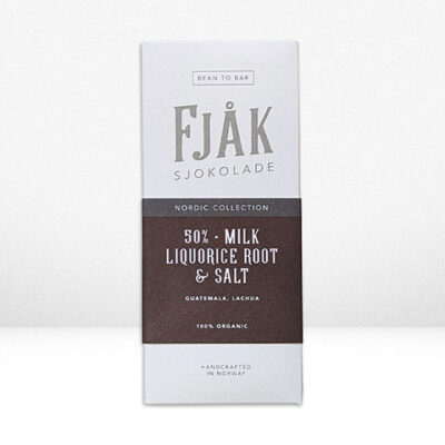 Fjak Guatemala 50% Milk Chocolate Bar with Licorice & Salt