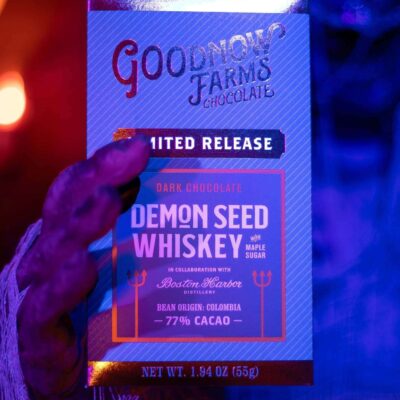 Goodnow Farms Colombia 77% Dark Chocolate Bar with Demon Seed Whiskey