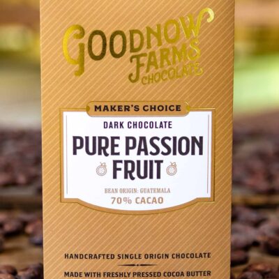 Goodnow Farms Maker's Choice Guatemala 70% Dark Chocolate Bar with Pure Passion Fruit