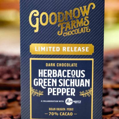 Goodnow Farms Peru 70% Dark Chocolate Bar with Herbaceous Green Sichuan Pepper