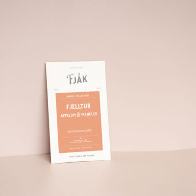 Fjåk Mountain Trip Dominican Republic 50% Milk Chocolate Bar with Orange & Caramelized Salted Almonds