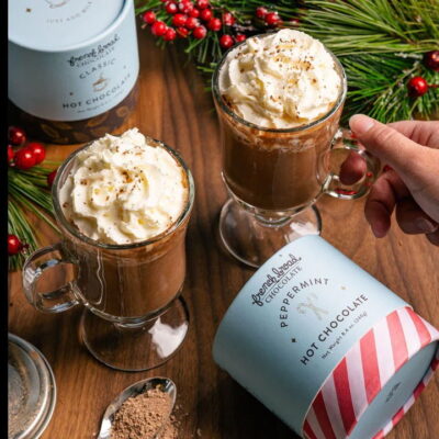 French Broad Chocolate Holiday Hot Chocolate Trio Lifestyle 2