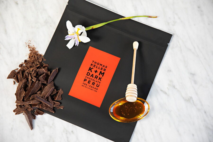 Keller + Manni Peru 73% Dark Couverture Chocolate Morceaux Lifestyle