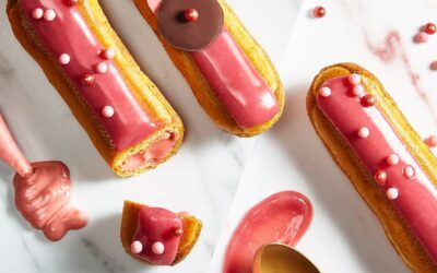 Callebaut Éclairs with Ruby