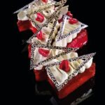 Valrhona Baba in Red and White