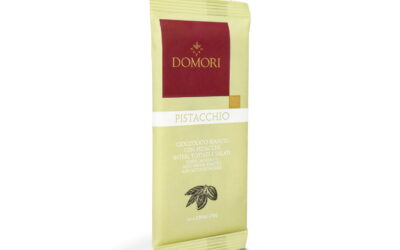 Domori Pistacchio White Chocolate Bar with Whole Roasted & Salted Pistachios
