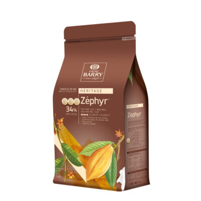 Cacao Barry Zephyr 34% White Couverture Chocolate Callets