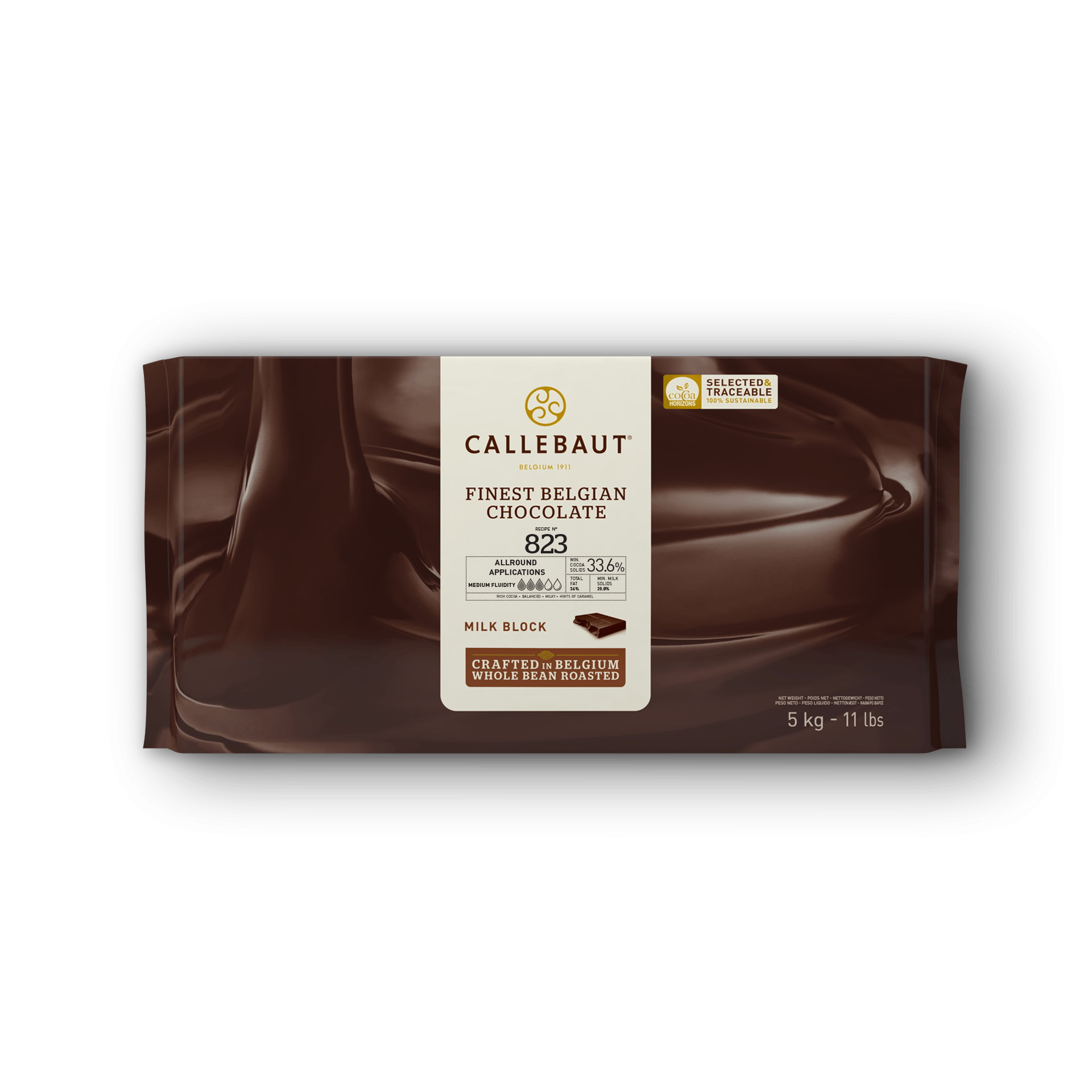 Callebaut 823 33.6% Milk Couverture Chocolate Block
