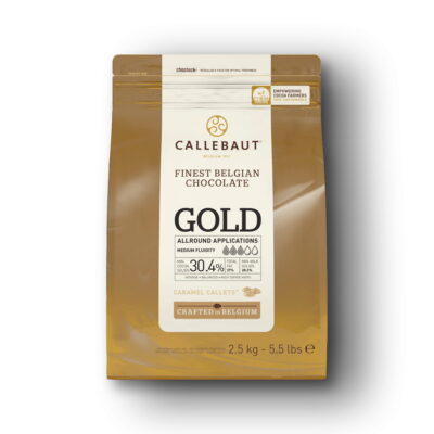 Callebaut Gold 30.4% Caramelized White Couverture Chocolate Callets