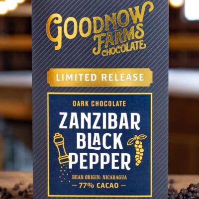 Goodnow Farms El Carmen Nicaragua 77% Dark Chocolate Bar with Zanzibar Black Pepper
