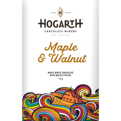 Hogarth 34% White Chocolate Bar with Maple & Walnut