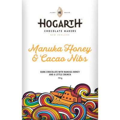 Hogarth Guayaquil Ecuador 70% Dark Chocolate Bar with Manuka Honey & Cacao Nibs
