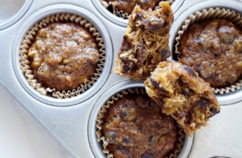 Guittard Dairy Free Hummingbird Muffins