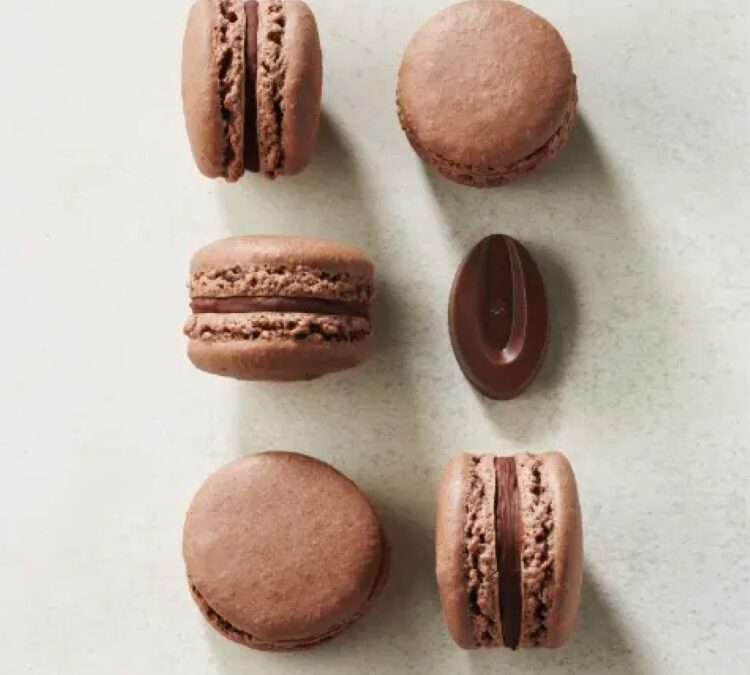 Valrhona Manjari Plant Based Macarons