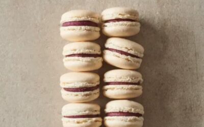 Valrhona Blackcurrant Ivoire 35% Macarons