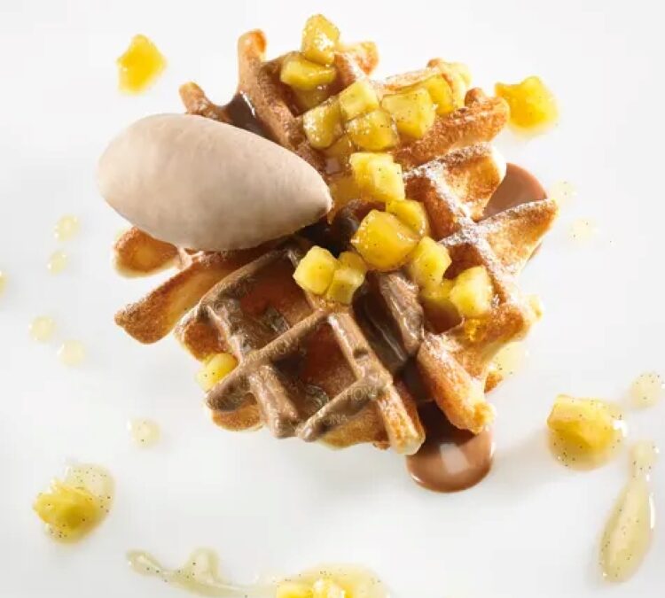 Valrhona Caramel Apple Waffle