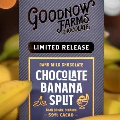 Goodnow Farms Ecuador 59% Dark Milk Chocolate Bar with Banana Split