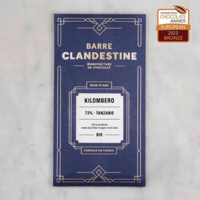 Barre Clandestine Kilombero Tanzania 73% Dark Chocolate Bar Lifestyle