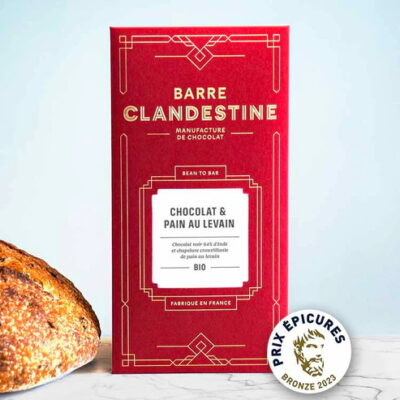 Clandestine Belize 64% Dark Chocolate Bar with Sourdough Bread