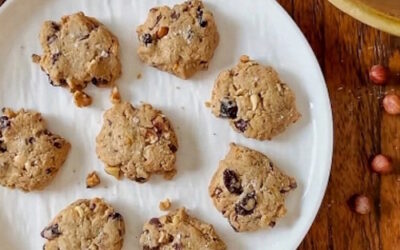 Guittard Cranberry Chocolate Hazelnut Cookies