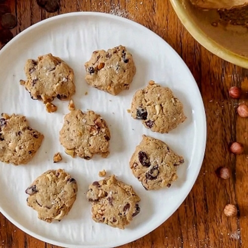 Guittard Cranberry Chocolate Hazelnut Cookies