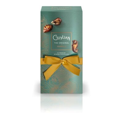 Guylian 22-Piece Chocolate Seashells with Original Praliné in Luxe Ballotin Gift Box