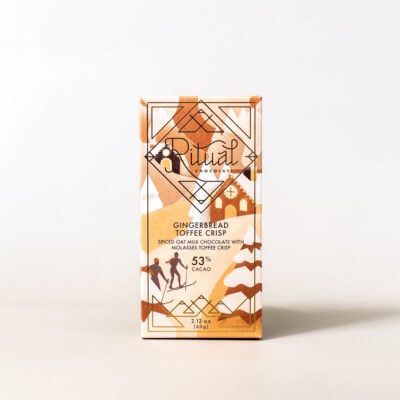 Ritual 53% Spiced Oat Milk Chocolate with Gingerbread Toffee Crisp