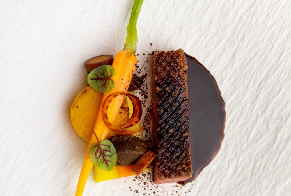 deZaan Crispy Duck with True Dark Pumpkin Fudge