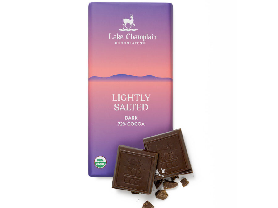 Lake Champlain Chocolates Lightly Salted 72% Dark Chocolate Bar