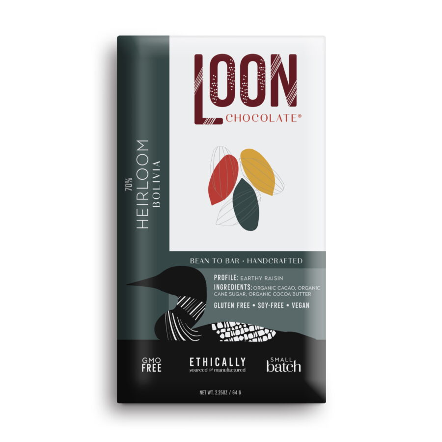 Loon Chocolate Bolivia 70% Dark Chocolate Bar