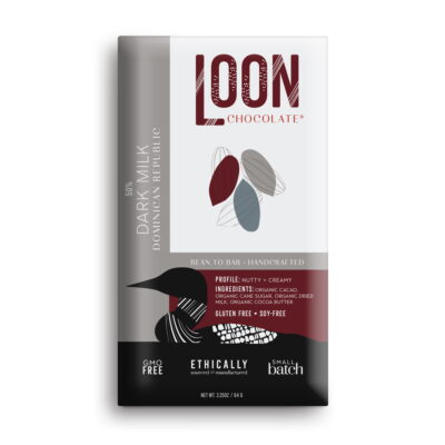 Loon Chocolate Dominican Republic 50% Dark Milk Chocolate Bar