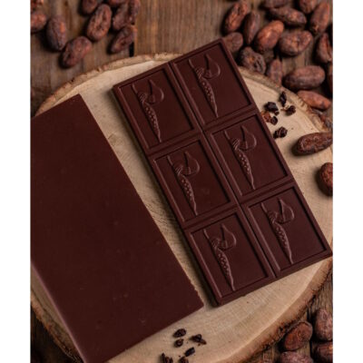 Loon Chocolate Dominican Republic 50% Dark Milk Chocolate Bar Open Lifestyle