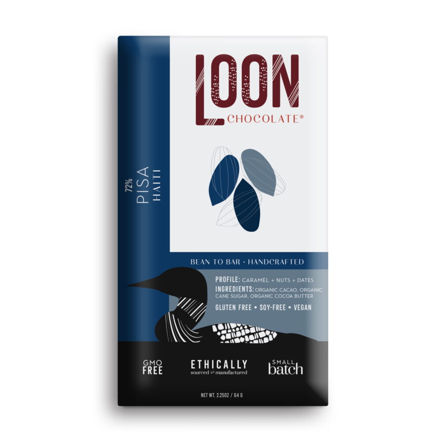 Loon Chocolate Pisa Haiti 72% Dark Chocolate Bar