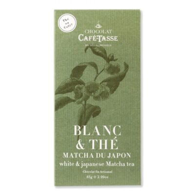 Café-Tasse 27% White Chocolate Bar with Japanese Matcha