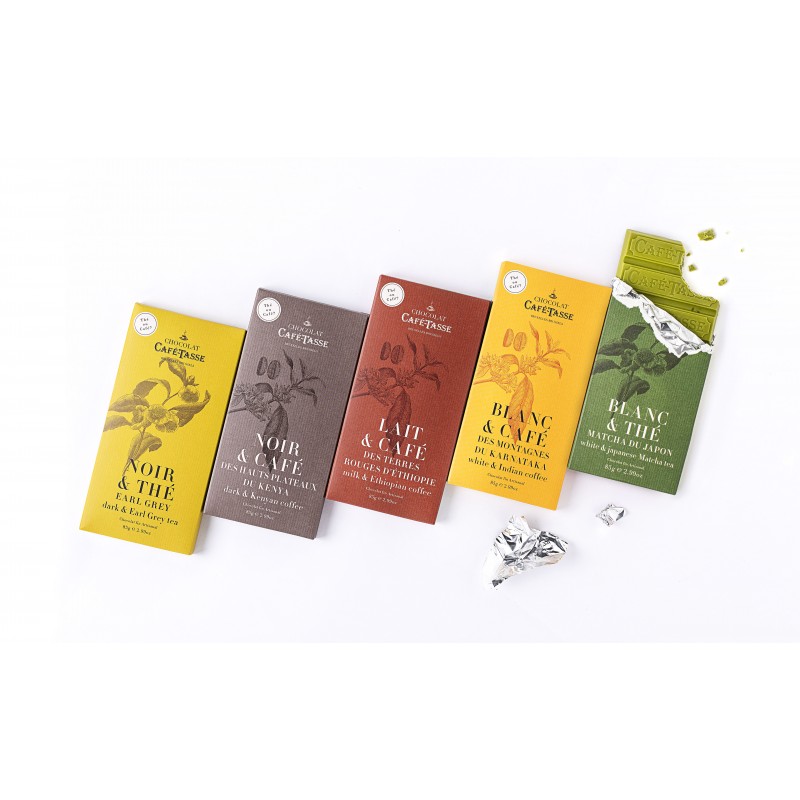 Café-Tasse Tea & Coffee Chocolate Bar Display