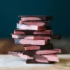 Dick Taylor Strawberries & Cream Dark & White Chocolate Bar Open