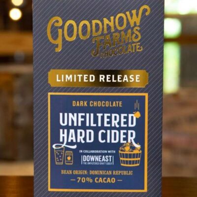 Goodnow Farms Dominican Republic 70% Dark Chocolate Bar with Unfiltered Hard Cider