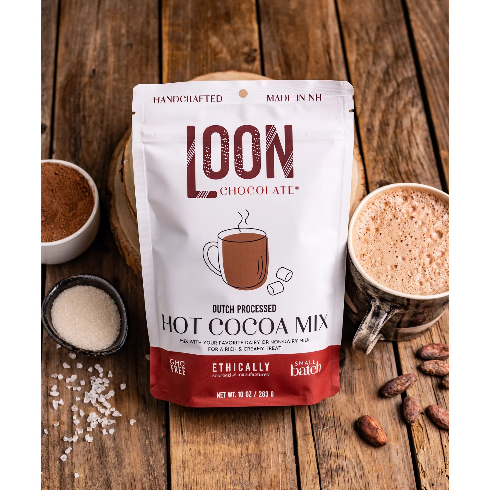 Loon Chocolate Hot Cocoa Mix Lifestyle