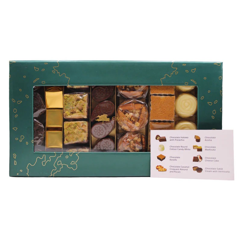 Omniya Chocolate Fruittinia Assorted Chocolate Box with Content Guide Omniya Chocolate Fruittinia Assorted Chocolate Box with Content Guide