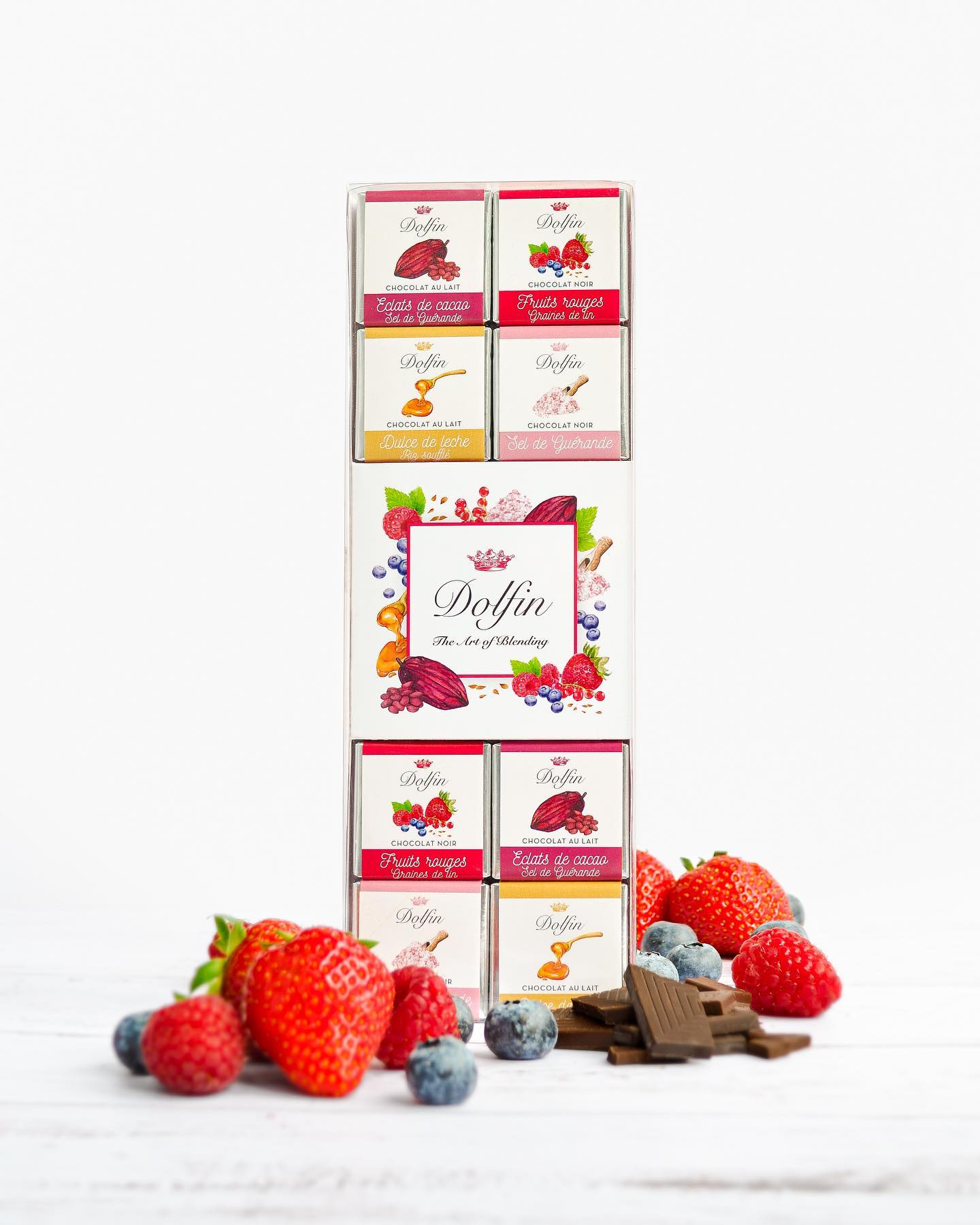 Dolfin 24-Piece Sugar & Salt Chocolate Assortment Lifestyle