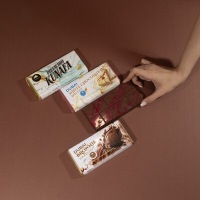 Omniya Delicacy Assorted Dubai Chocolate Bars Lifestyle