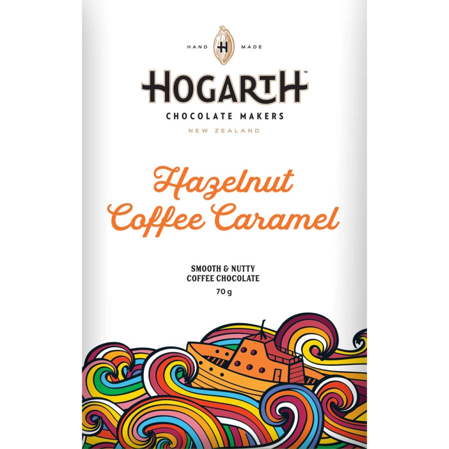 Hogarth Ecuador 33% Milk Chocolate Bar with Hazelnut Coffee Caramel