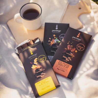 Perlège Assorted Chocolate Bars Lifestyle