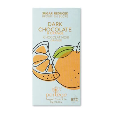 Perlège No-Sugar-Added 82% Dark Chocolate Bar with Orange