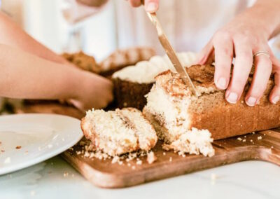 gingerbread construction slicing lifestyle