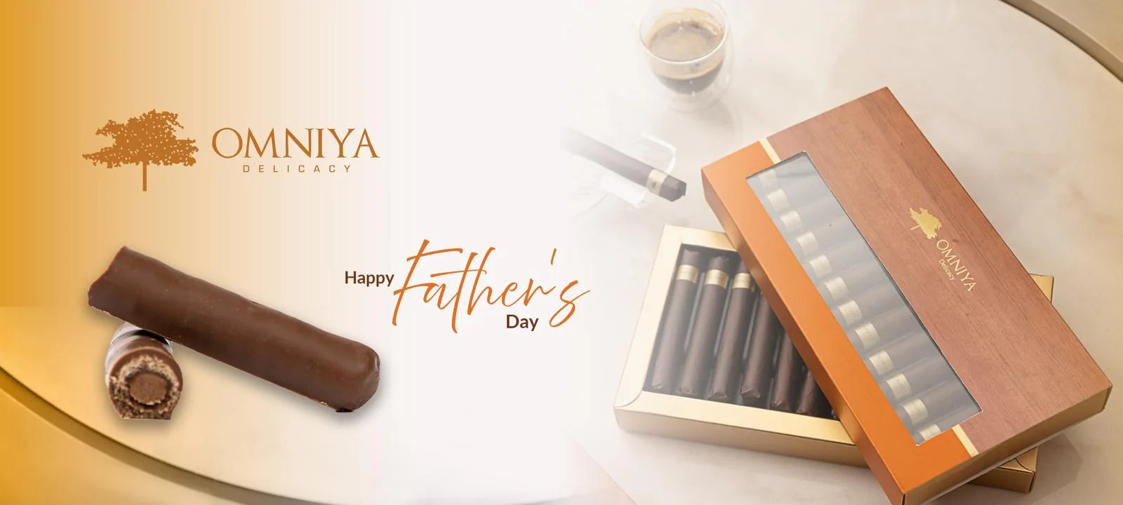 Omniya Delicacy Chocolate Cigars Hero Father's Day